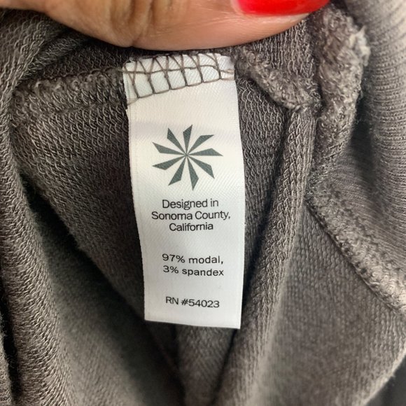 ATHLETA Size Small Recharge Thumb Hole Lounge Tunic Sweatshirt Dress - Picture 10 of 11